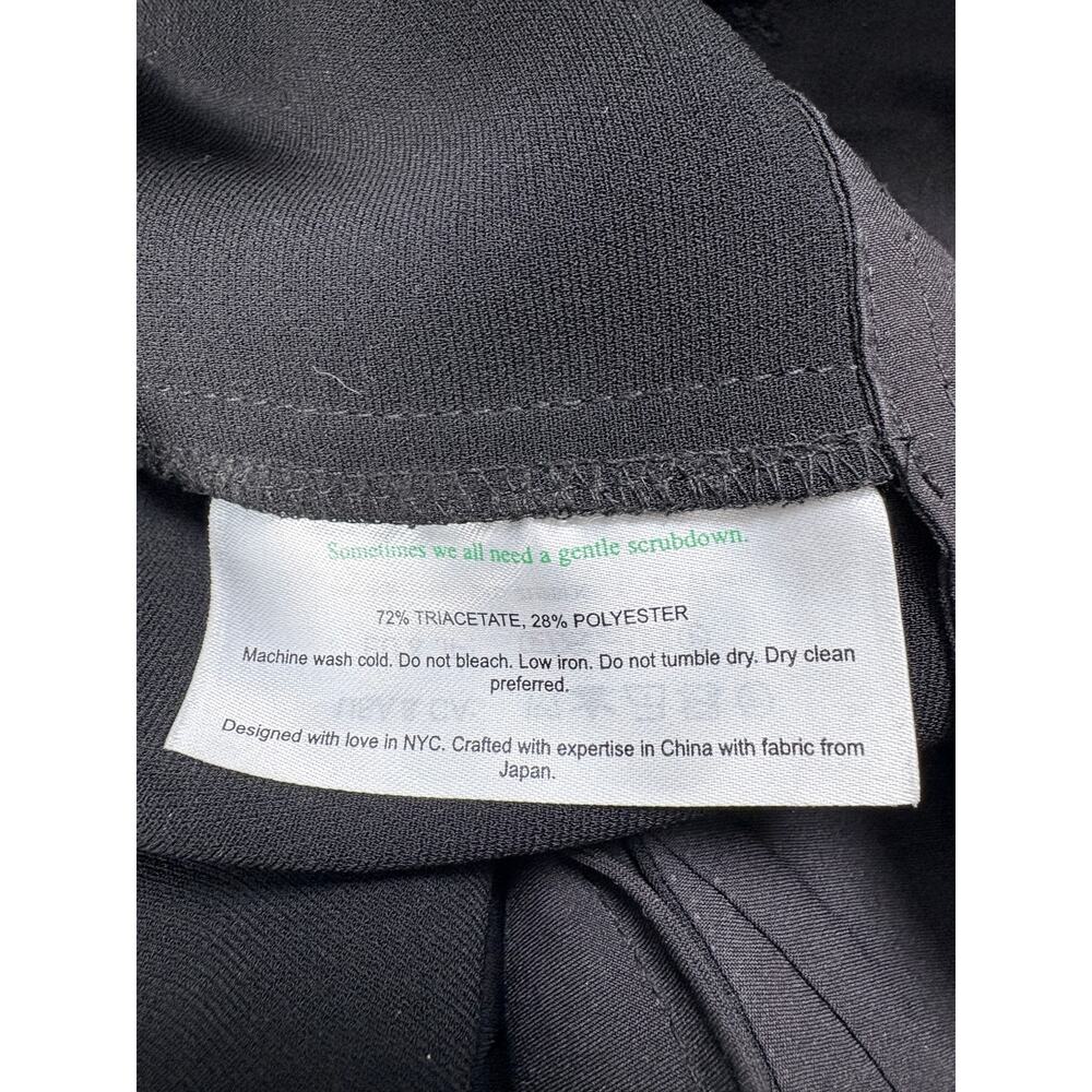 M.M.LaFleur Black Wide Leg Crop Pants Culottes Japanese Triacetate Minimalist 6 - Picture 6 of 12